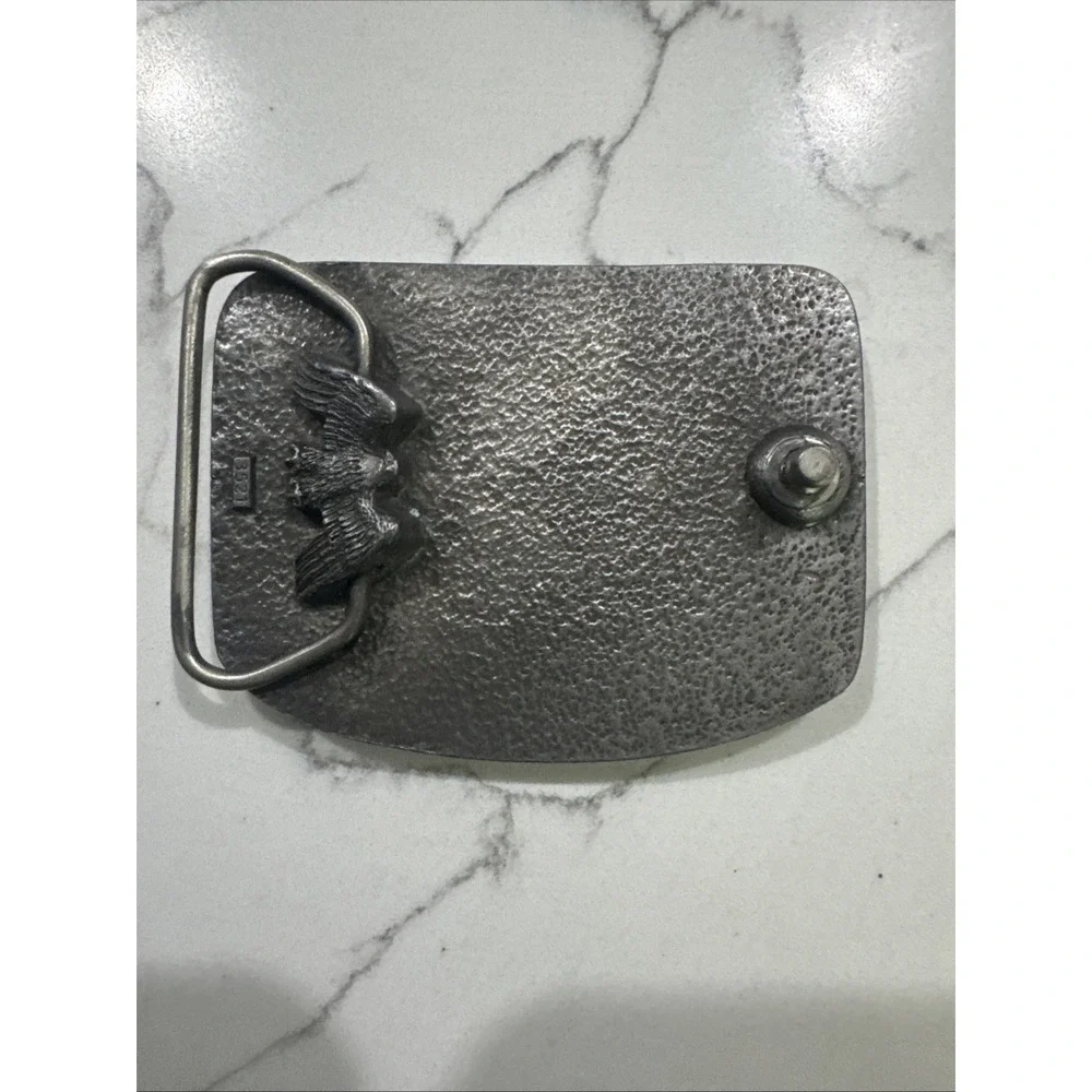 Silver Tone Vintage 1993 Country's‎ Reminisce Hitch Maine California Belt Buckle